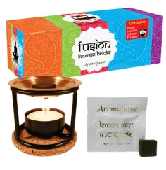 Teelichthalter - Aromafume - Duft Verdampfer Ständer für Weihrauch & Duftblöcke inkl. Probierset