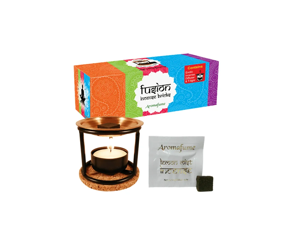 Teelichthalter - Aromafume - Duft Verdampfer Ständer für Weihrauch & Duftblöcke inkl. Probierset