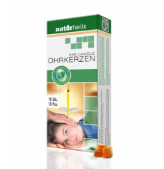 Naturhelix - Ohrkerzen - Naturel - ca. 24 cm lang - 10 er Pack