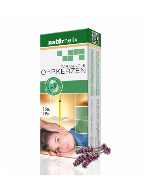Naturhelix - Ohrkerzen - Lavendel - ca. 24 cm lang - 10 er Pack