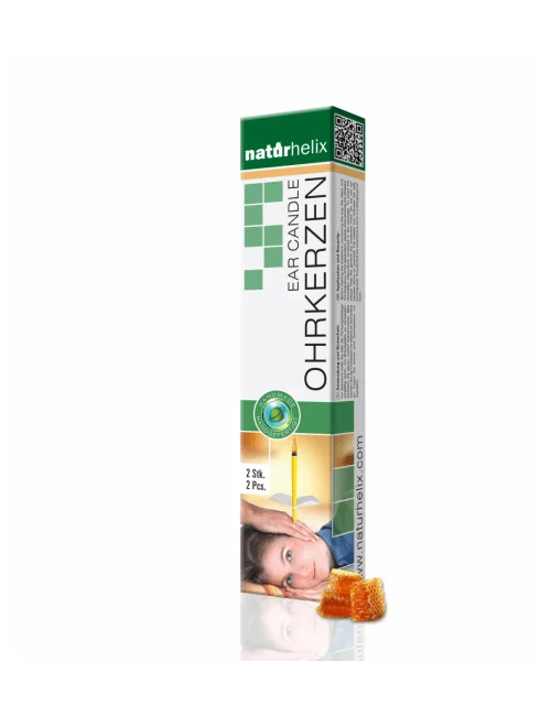 Naturhelix - Ohrkerzen - Naturel - ca. 24 cm lang - 2er Pack