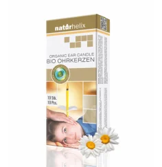 Naturhelix - Ohrkerzen - Bio - Kamille - ca. 24 cm lang - 10 er Pack