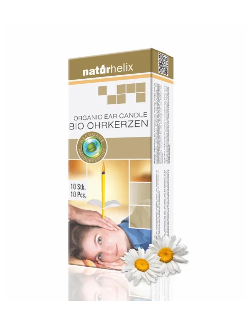 Naturhelix - Ohrkerzen - Bio - Kamille - ca. 24 cm lang - 10 er Pack