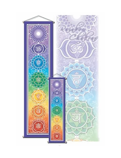 Wanddekoration - Wandbehang - Chakra - Klein - ca. 15x60 cm