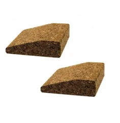 Yoga Zubehör - Yogablock - Block - Stütze Keil aus Kork - ca. 7,5x9x3 cm - 2er Set