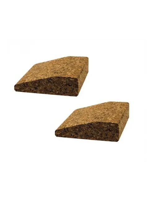 Yoga Zubehör - Yogablock - Block - Stütze Keil aus Kork - ca. 7,5x9x3 cm - 2er Set