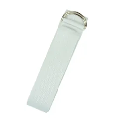 Yogi & Yogini - Yoga Zubehör - Yogagurt D-Ring mit Schnalle - Baumwolle - Weiß - ca. 250x4 cm