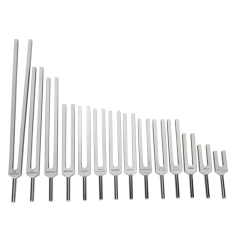 Stimmgabel - Meridian Set - 12 Meridiane + 2 zen. Gefäße - aus Aluminium - 14 er Set - ca. 40x37 cm
