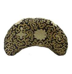 Yogi & Yogini - Kissen - Meditationskissen - Rund - Lotus - Violett/Rot/Orange - ca. 33x13 cm