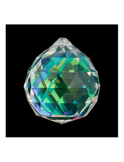 Feng-Shui - Regenbogen - Kristall - Kugel - Perlmutt Dunkel - AAA Qualität - ca. 5 cm