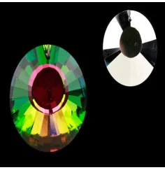 Feng-Shui - Regenbogen - Kristall - Oval/Panorama - Multicolor - ca. 3,7x5 cm