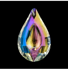 Feng-Shui - Regenbogen - Kristall - Tropfen/Bindi - Perlmutt - AAA Qualität - ca. 3,2x5 cm