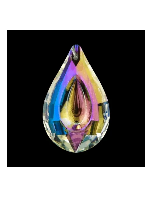 Feng-Shui - Regenbogen - Kristall - Tropfen/Bindi - Perlmutt - AAA Qualität - ca. 3,2x5 cm