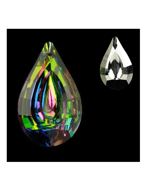 Feng-Shui - Regenbogen - Kristall - Tropfen/Bindi - Multicolor - AAA Qualität - ca. 3,2x5 cm