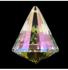 Feng-Shui - Regenbogen - Kristall - Kegel - Perlmutt - AAA Qualität - ca. 4,2x5,3 cm