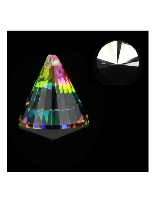 Feng-Shui - Regenbogen - Kristall - Kegel - Multicolor - AAA Qualität - ca. 4,2x5,3 cm