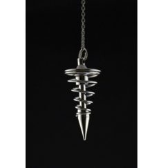 Pendel - Spirale - Messing - Titanfarben - ca. 4cm