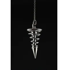 Pendel - Spirale - Messing - Titanfarben - ca. 4cm