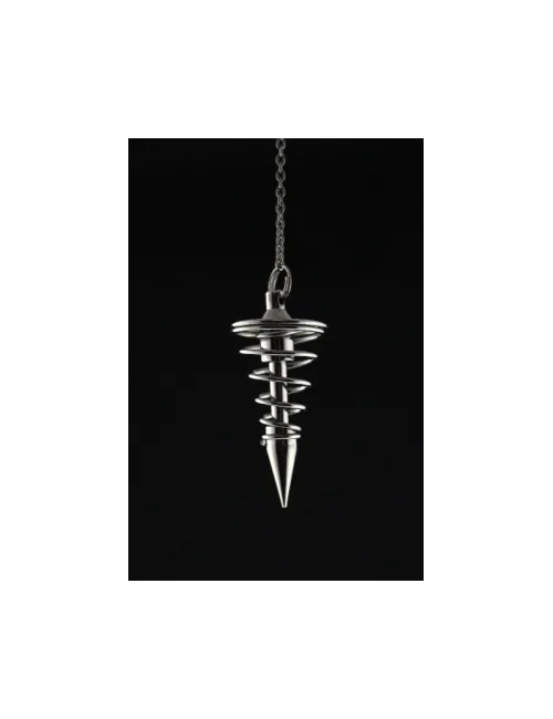 Pendel - Spirale - Messing - Titanfarben - ca. 4cm