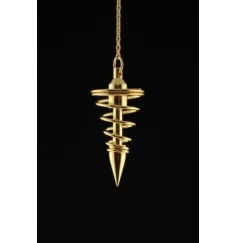 Pendel - Spirale - Messing - Gold - ca. 4cm