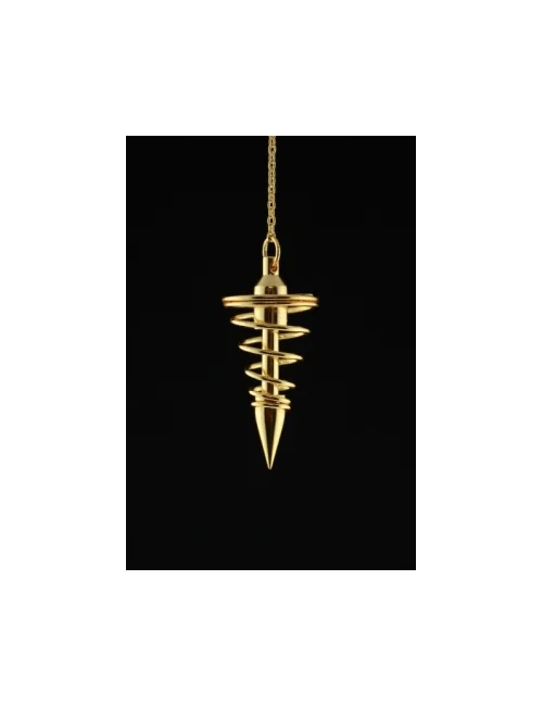 Pendel - Spirale - Messing - Gold - ca. 4cm