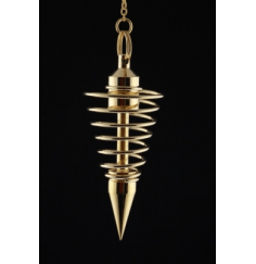 Pendel - Spirale - Messing - Gold - ca. 6cm