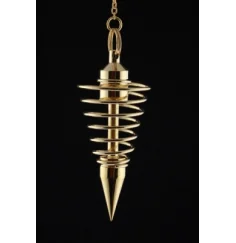 Pendel - Spirale - Messing - Gold - ca. 6cm