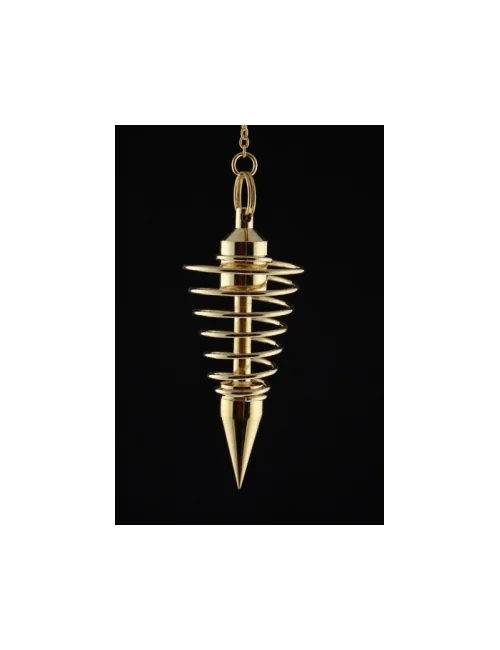 Pendel - Spirale - Messing - Gold - ca. 6cm