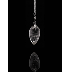 Pendel - Edelstein - Bergkristall Spitze - Lotus - Silber - ca. 2,5-3 cm