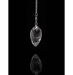 Pendel - Edelstein - Bergkristall Spitze - Lotus - Silber - ca. 2,5-3 cm