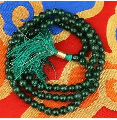 Mala - Edelstein - Aventurin AA-Qualität - mit passender Quaste - 108 Perlen - ca. 29,5cm