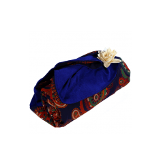 Decke - Mandala - für Strand, Picknick & Freizeit - Baumwolle - Blau/Grün -Rund - ca. 150 cm