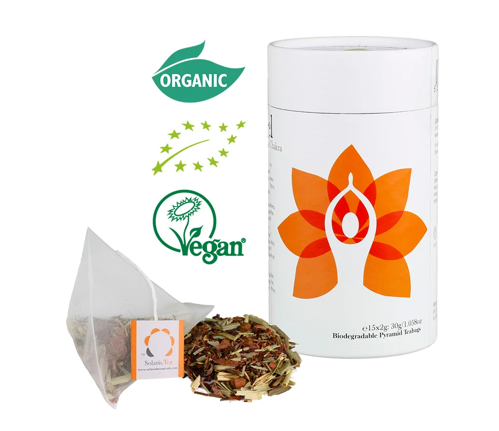 Solaris Tea - Bio-Kräutertee- Chakra Tee - Sakral Chakra - I feel - 15 Pyramidenbeutel - ca. 85gr