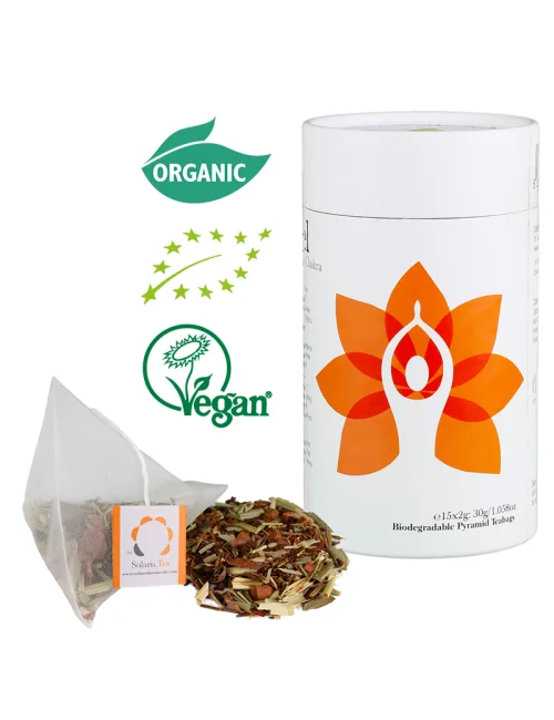 Solaris Tea - Bio-Kräutertee- Chakra Tee - Sakral Chakra - I feel - 15 Pyramidenbeutel - ca. 85gr