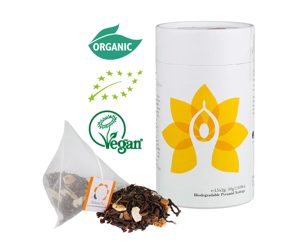 Solaris Tea - Bio-Kräutertee- Chakra Tee - Solarplexus Chakra - I do - 15 Pyramidenbeutel - ca. 85gr