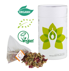 Solaris Tea - Bio-Kräutertee- Chakra Tee - Herz Chakra - I love - 15 Pyramidenbeutel - ca. 85gr