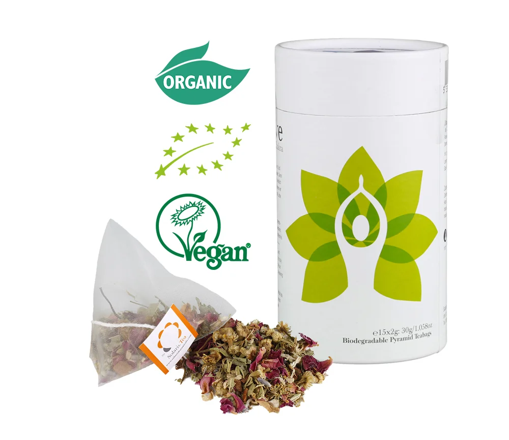 Solaris Tea - Bio-Kräutertee- Chakra Tee - Herz Chakra - I love - 15 Pyramidenbeutel - ca. 85gr
