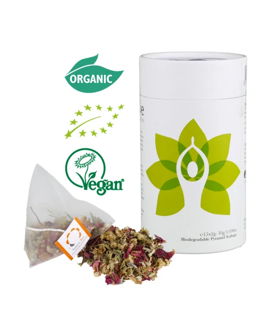 Solaris Tea - Bio-Kräutertee- Chakra Tee - Herz Chakra - I love - 15 Pyramidenbeutel - ca. 85gr