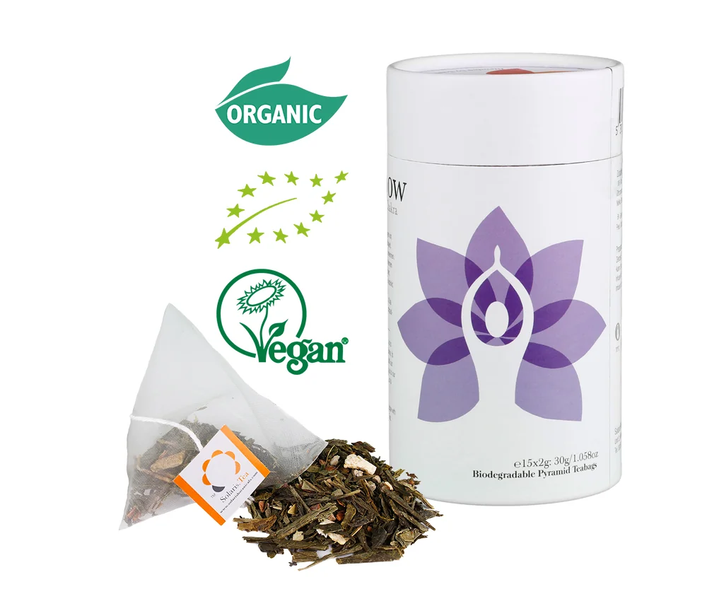 Solaris Tea - Bio-Kräutertee- Chakra Tee - Kronen Chakra - I know - 15 Pyramidenbeutel - ca. 85gr