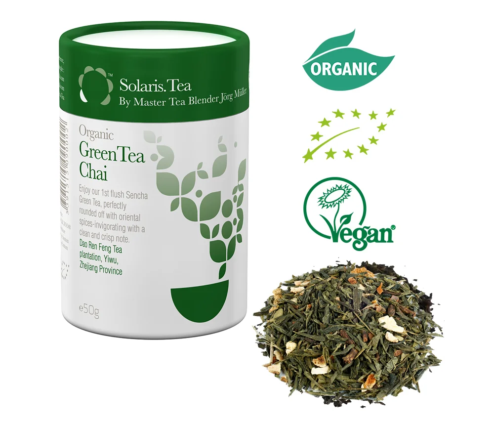 Solaris Tea - Bio-Tee - Grüner Sencha Tee - Chai - loser Tee - ca. 50gr