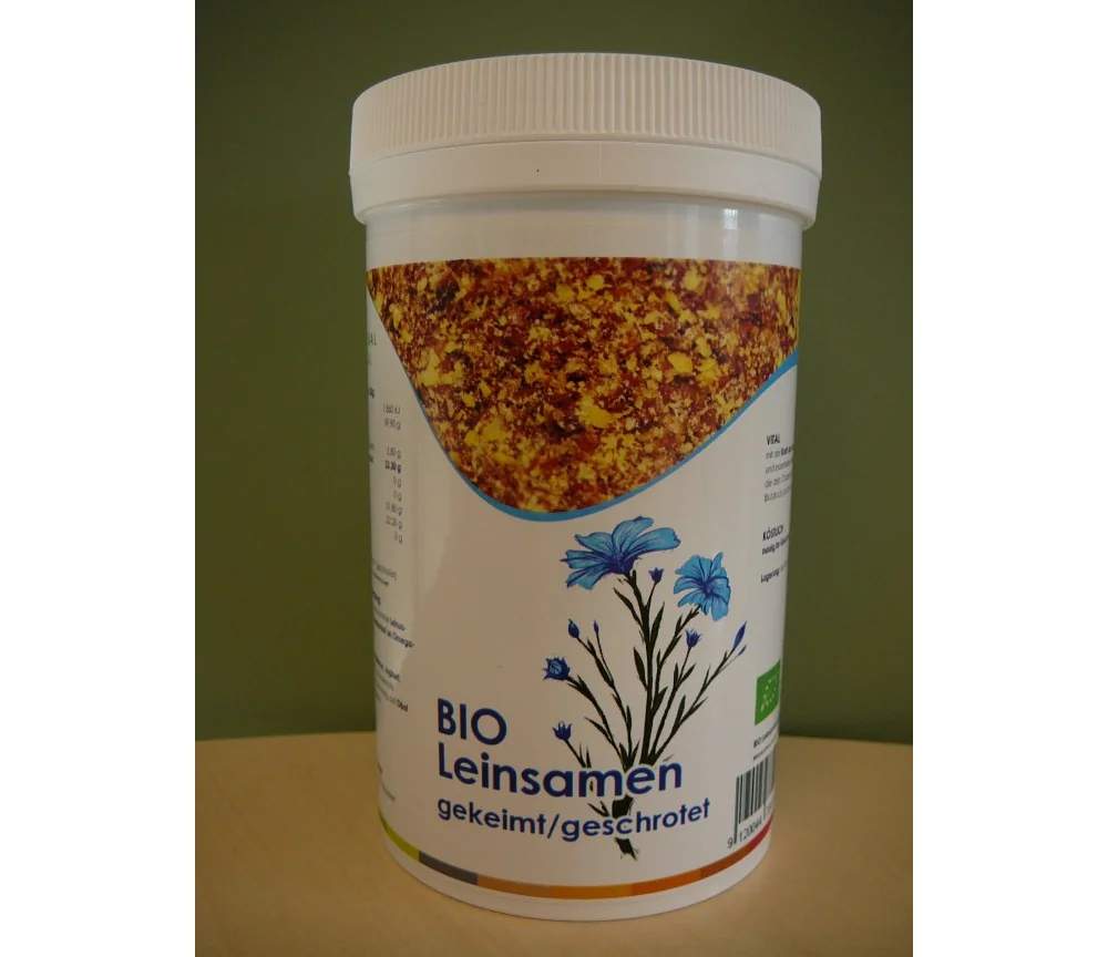 Keimkraft.at - BIO Leinsamen gekeimt geschrotet