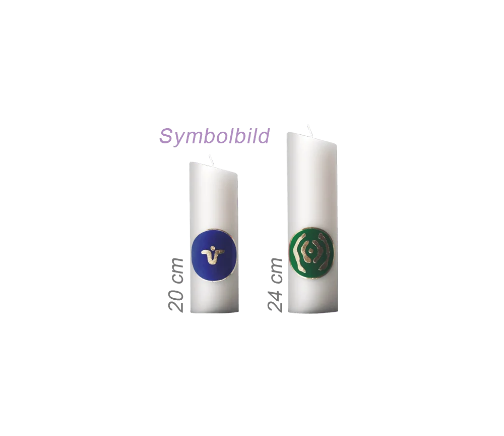 Ingrid Auer - Kerze 24 cm mit Symbol G45 Erzengel Gabriel