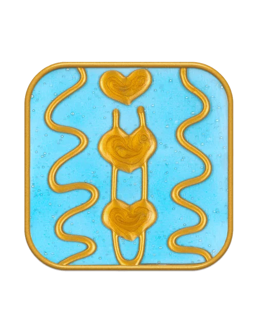 Ingrid Auer - Symbol "Rückverbindung mit Avalon" hellblau