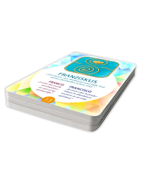 Ingrid Auer - Energetisierte Karten Schutzpatron-Symbole dreisprachig (DE/EN/ES) ohne Guidebook