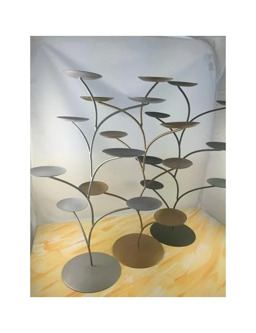 Teelichthalter - Capiz Muschel - Lotus Licht - Chakra - klein - 7er Set - Silber