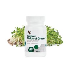 Forever - Forever Fields of Greens® -Nahrungsergänzungsmittel mit grünem Gerstengras, Weizengras und Alfalfa - 80 Presslinge
