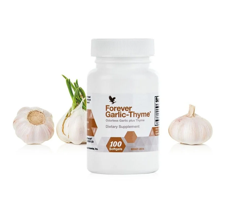 Forever - Forever Garlic-Thyme® - Nahrungsergänzungsmittel - geruchloses Knoblauchkonzentrat - 100 Kapseln