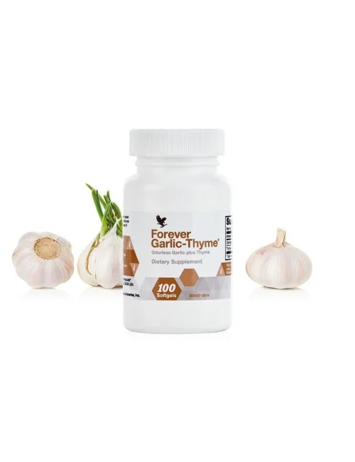 Forever - Forever Garlic-Thyme® - Nahrungsergänzungsmittel - geruchloses Knoblauchkonzentrat - 100 Kapseln