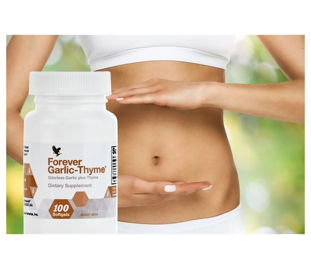 Forever - Forever Garlic-Thyme® - Nahrungsergänzungsmittel - geruchloses Knoblauchkonzentrat - 100 Kapseln