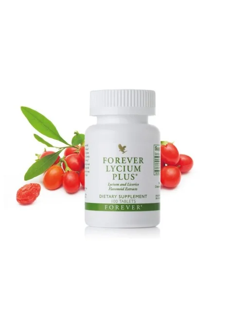 Forever - Forever Lycium Plus® - Nahrungsergänzungsmittel mit Lycium- und Süßholzwurzelextrakt - 100 Presslinge